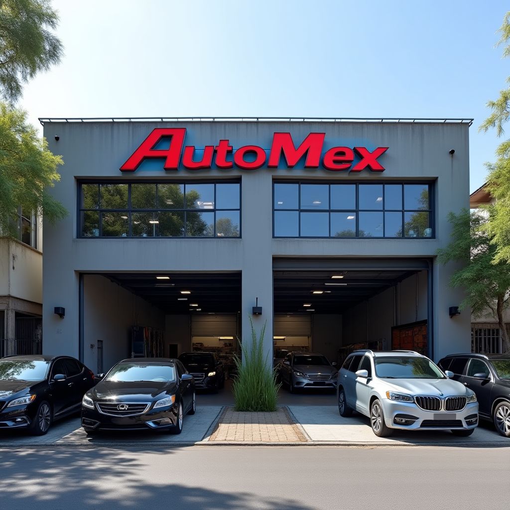 Fachada del taller AutoMex en Ciudad de México