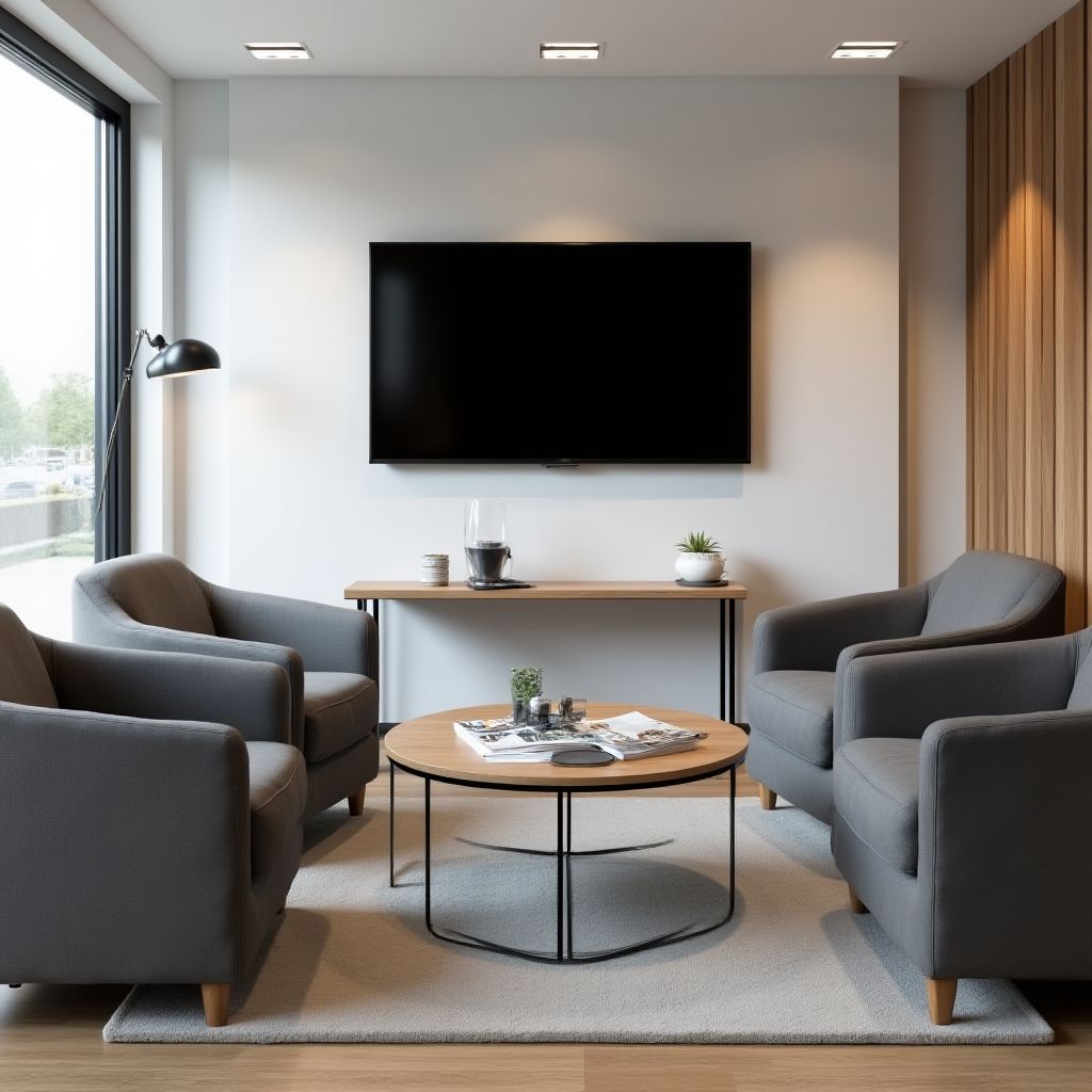 Sala de espera para clientes